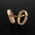 Crave - ID Cuffs - Mankiety skórzane pokryte 18k złotem