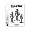 Playboy Playboy Pleasure - Zestaw korków analnych Pleasure 3 - 3 sztuki