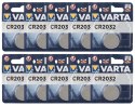 Varta - Bateria Litowa CR2032 10x1 Varta