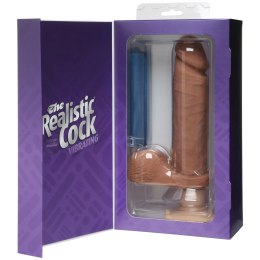 Doc Johnson Doc Johnson - Wibrujące Dildo z jądrami i przyssawką 20 cm