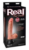 Real Feel Deluxe - Naturalny Wibrator Z Żyłami I Żołędziem 22cm Real Feel Deluxe