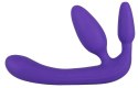 Strapless Strap-On Strapless Strap-On - Dildo Do Dzikich Gier Z 3 Wtyczkami Fioletowy