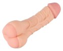 Nature Skin - 2in1 Realistyczny Penis Z Otworem Anusa 21cm