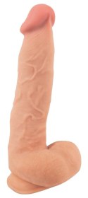 Nature Skin - Elastyczne Naturalne Dildo Z Ruchomą Skórą 24,7 cm