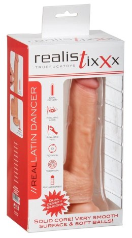 Realistixxx - Naturalny Wibrator Z Żyłami Żołędziem I Jądrami 21.8cm