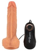 Realistixxx - Naturalny Wibrator Z Żyłami Żołędziem I Pilotem 18.6cm