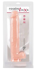 Realistixxx - Xxxl Naturalne Dildo Z Żyłami Żołędziem I Jądrami 42cm