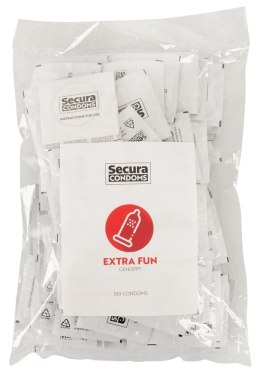 Secura Extra Fun - Prezerwatywy Z Wypustkami Stymulującymi 100pcs Bag