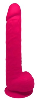 SilexD - Naturalne Dildo Z Jądrami 38 cm Różowe Model 15 Pink