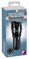 Stroker - Masturbator Z Obrotowym Rękawem W 4 Trybach Czarny