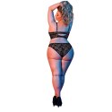 Magic Silk - Komplet biustonosza z fiszbinami i majteczkami - plus size Magic Silk