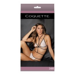 Coquette - Koronkowy biustonosz, majtki i uprząż bez krocza