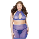 Coquette Coquette - Top i spódnica z siateczki - plus size