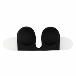 Biustonosz ze skrzydełkami - Bye Bra Seamless U-Style Bra Miseczka E Black