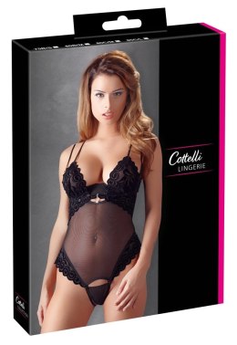 Cottelli LINGERIE - Seksowne Siateczkowe Body Z Ozdobnym Kryształem 75B/S Cottelli LINGERIE