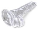 King Cock Clear - Dildo z jądrami