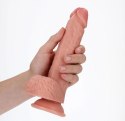 RealRock by Shots RealRock - Proste realistyczne dildo z jądrami i przyssawką 20,5 cm