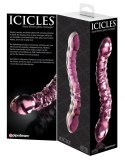 Icicles - Podwójne Szklane Dildo Z Wypustkami Icicles