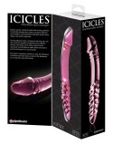 Icicles Icicles - Szklane Dildo Z Dwoma Innymi Końcówkami