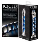 Icicles Icicles - Zakrzywione Szklane Dildo Z Wypustkami