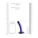 Ouch! by Shots Ouch! - Wąskie silikonowe dildo z przyssawką 12 cm