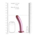 Ouch! by Shots Ouch! - Wąskie silikonowe dildo z przyssawką 17 cm