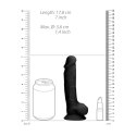 RealRock - Silikonowe dildo z jądrami 18 cm