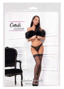 Cottelli LEGWEAR - Klasyczne Gładkie Pończochy Z Elegancką Koronką 2