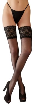 Cottelli LEGWEAR - Seksowne Czarne Pończochy Z Wysoką Koronką 5 Cottelli LEGWEAR