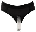 Bad Kitty - Gładkie Czarne Strap-On Z Pierścieniem Na Dildo XL Bad Kitty