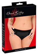 Bad Kitty Bad Kitty - Gładkie Czarne Strap-On Z Pierścieniem Na Dildo S