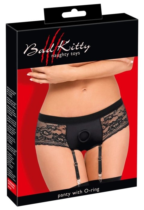 Bad Kitty Bad Kitty - Seksowne Koronkowe Strap-On Z Paskami Do Pończoch M