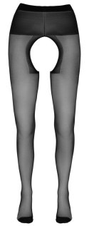 Cottelli LEGWEAR - Czarne Rajstopy Z Otwartym Kroczem 2