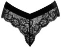 Cottelli LINGERIE Cottelli LINGERIE - Seksowne Koronkowe Figi Z Odpinanym Łańcuszkiem W Kroku XL