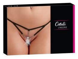 Cottelli LINGERIE Cottelli LINGERIE - Seksowne Stringi Z Cieniutkich Paseczków I Srebrnych Dodatków M/L