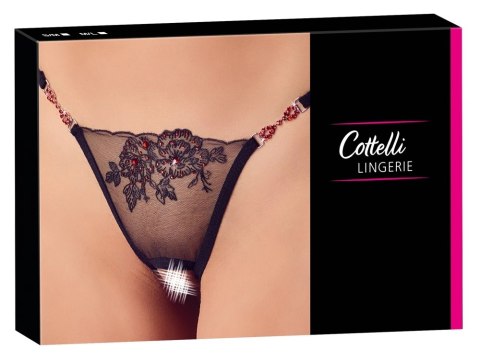 Cottelli LINGERIE - Seksowne Stringi Z Siateczki Z Eleganckim Haftem M/L Cottelli LINGERIE