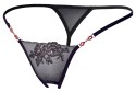 Cottelli LINGERIE - Seksowne Stringi Z Siateczki Z Eleganckim Haftem M/L Cottelli LINGERIE