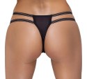 Cottelli LINGERIE - Stringi Z Delikatną Koronką I Ozdobnymi Dżetami M/L