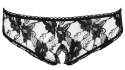 Cottelli LINGERIE Cottelli LINGERIE - Seksowne Koronkowe Figi Z Otwartym Kroczem Czarne L