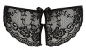 Cottelli LINGERIE - Seksowne Koronkowe Figi Z Wycięciami I Kokardkami Czarne XL Cottelli LINGERIE