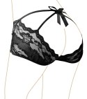 Cottelli LINGERIE Cottelli LINGERIE - Seksowne Koronkowe Majteczki Z Odkrytym Tyłem I Kokardą Czarne XL