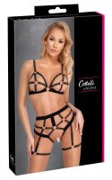 Cottelli LINGERIE - Biustonosz I Figi Z Elastycznych Paseczków XL