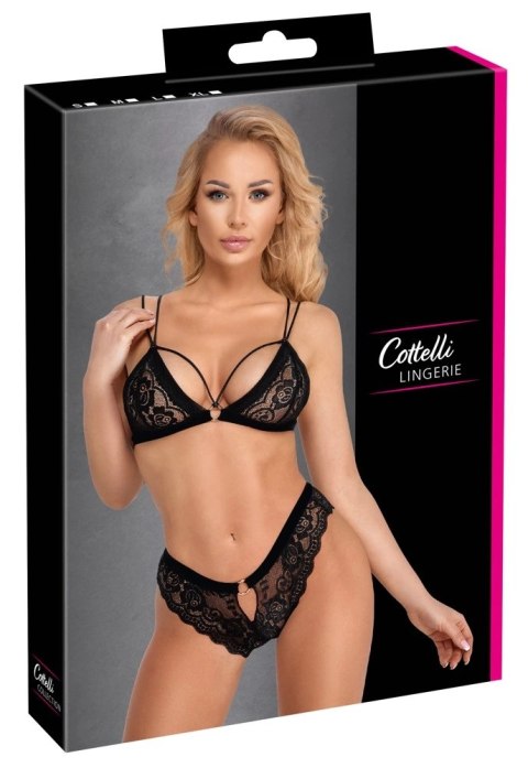 Cottelli LINGERIE - Koronkowy 2-Częściowy Komplecik Biustonosz I Figi L