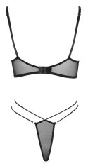 Cottelli LINGERIE - Seksowny Siateczkowy Biustonosz I Stringi Na Cienkich Sznureczkach L Cottelli LINGERIE