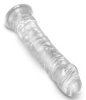 King Cock Clear - Realistyczne Dildo Z Przyssawką Przezroczyste 20 CM