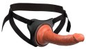 King Cock Elite - Uprząż Strap-On Z Realistycznym Dildo 18 CM Ciemny Kolor Skóry