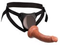 King Cock Elite - Uprząż Strap-On Z Realistycznym Dildo 18 CM Ciemny Kolor Skóry