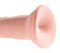 King Cock Plus - Realistyczne Naturalne Dildo Z Przyssawką 20 CM Jasny Kolor Skóry