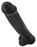 King Cock - Realistyczne Duże Dildo Z Przyssawką 38 CM Czarny King Cock