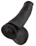 King Cock - Realistyczne Duże Dildo Z Przyssawką 38 CM Czarny King Cock